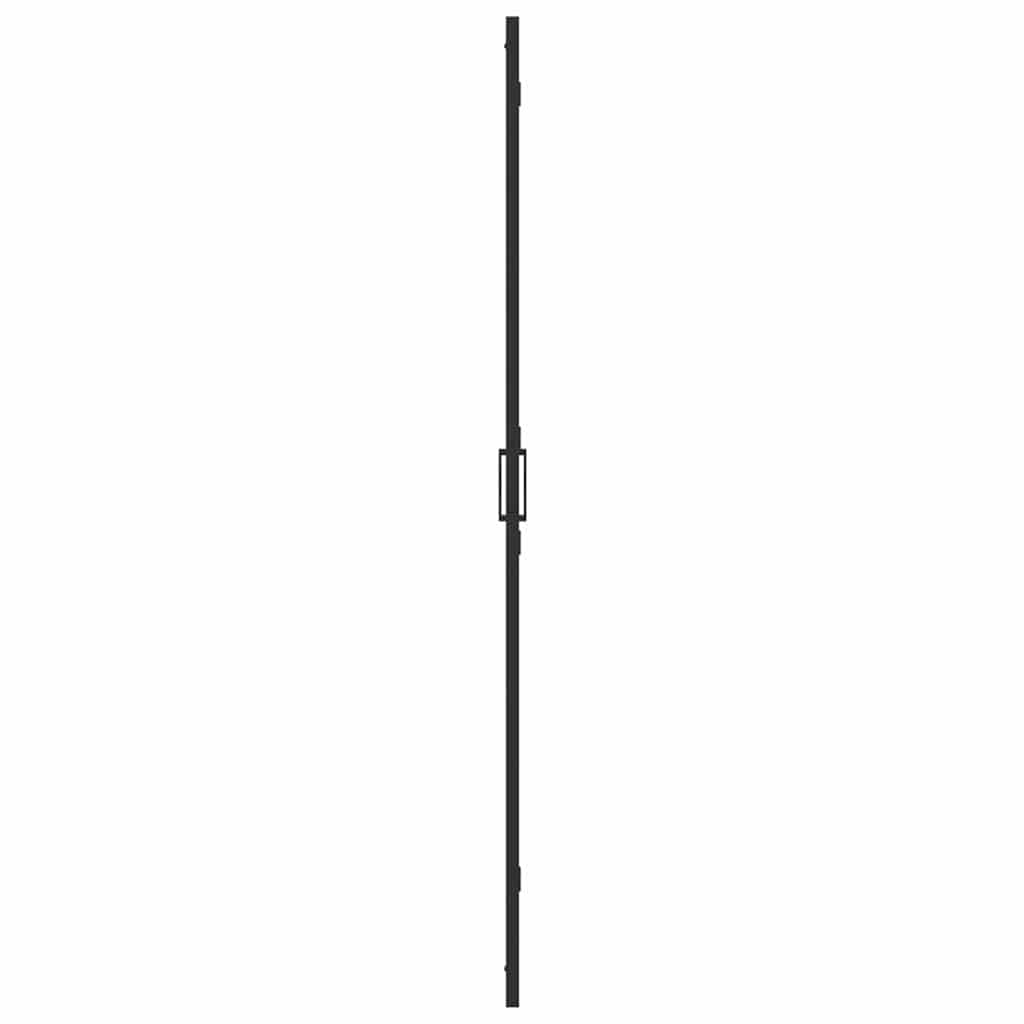 Walk-in Duschwand Schwarz und dunkel-transparent 70 x 190 cm