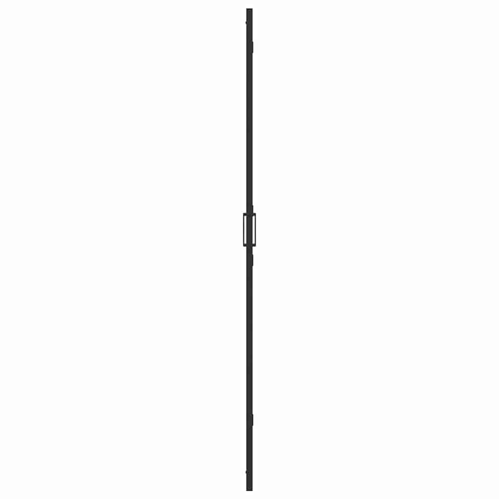 Walk-in Duschwand Schwarz und dunkel-transparent 100 x 190 cm