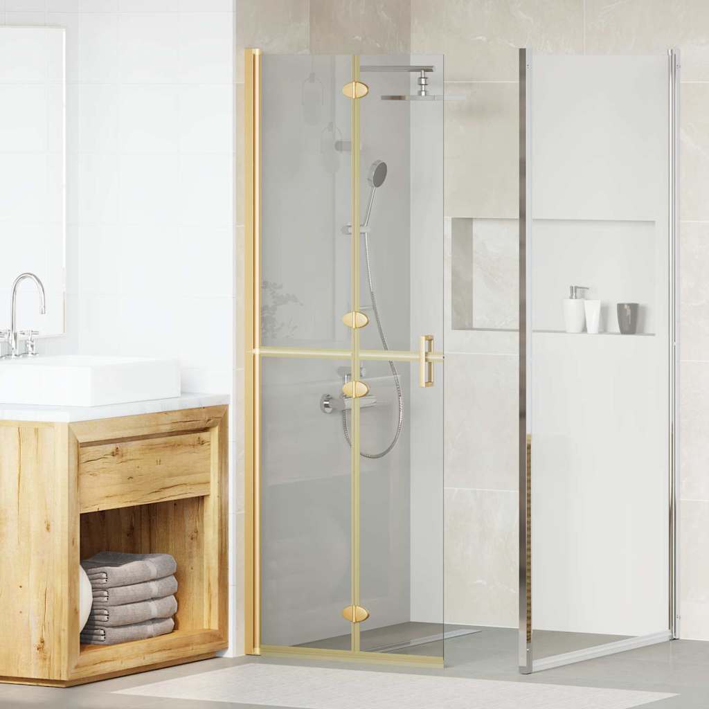 Walk-in Duschwand Sonstiges Golden und Transparent 70 x 190 cm