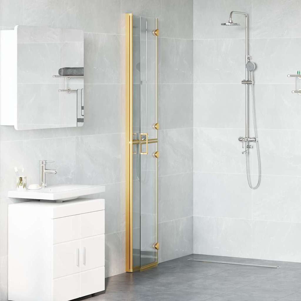 Walk-in Duschwand Sonstiges Golden und Transparent 70 x 190 cm