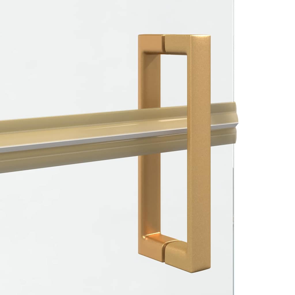 Walk-in Duschwand Sonstiges Golden und Transparent 80 x 190 cm