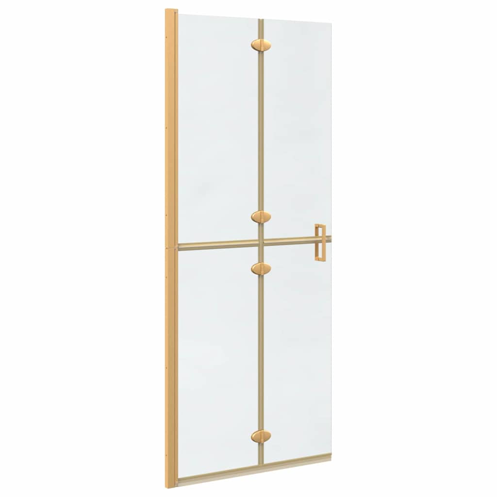Walk-in Duschwand Sonstiges Golden und Transparent 80 x 190 cm