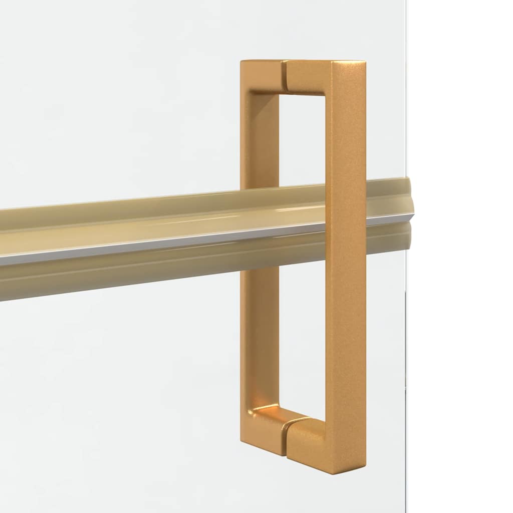 Walk-in Duschwand Sonstiges Golden und Transparent 90 x 190 cm