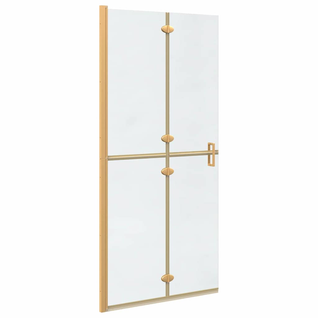 Walk-in Duschwand Sonstiges Golden und Transparent 90 x 190 cm