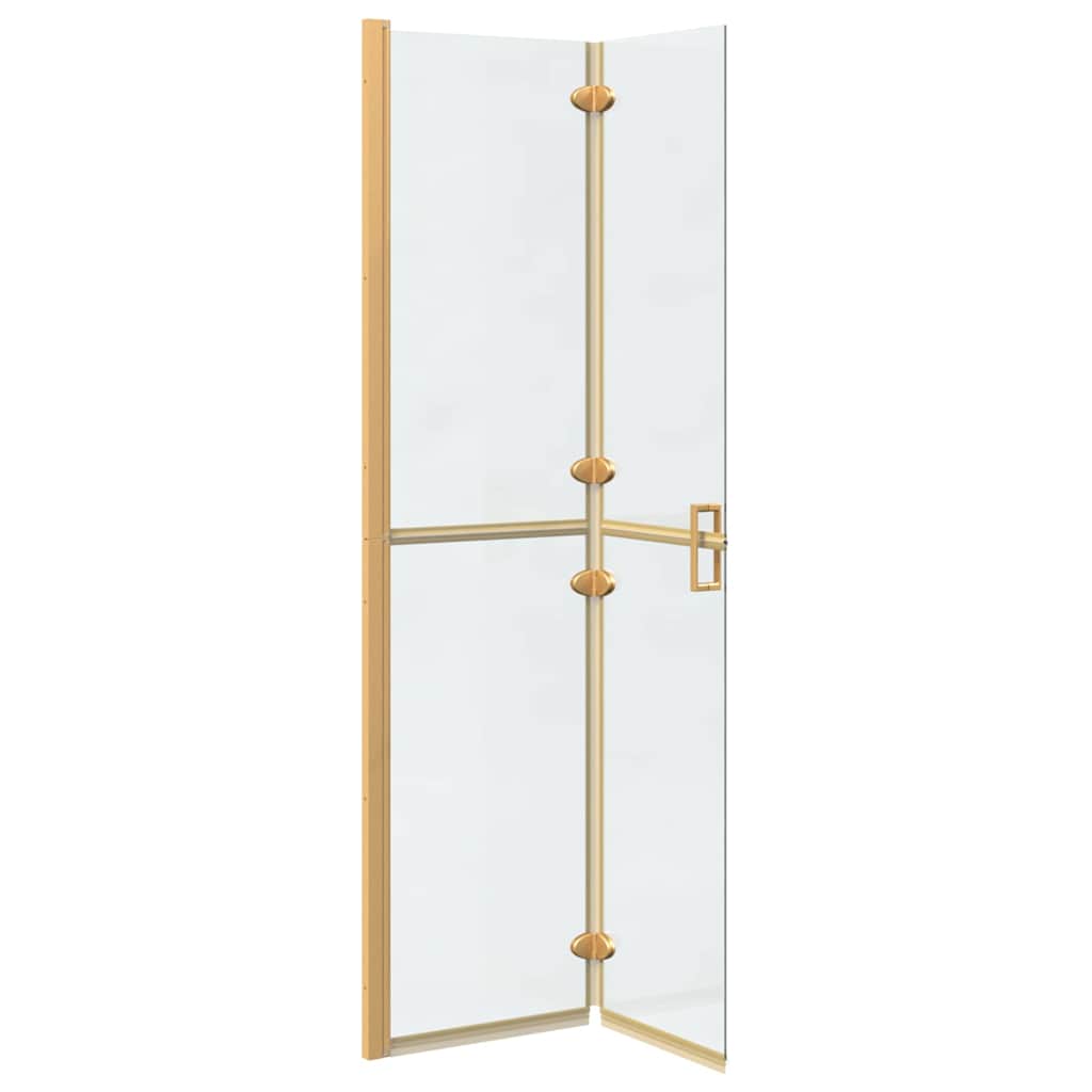 Walk-in Duschwand Sonstiges Golden und Transparent 90 x 190 cm