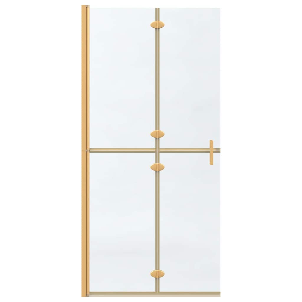 Walk-in Duschwand Sonstiges Golden und Transparent 90 x 190 cm