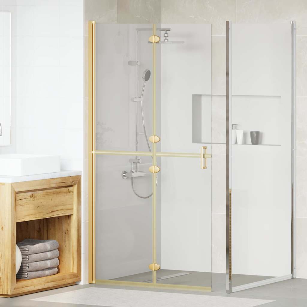 Walk-in Duschwand Sonstiges Golden und Transparent 100 x 190 cm