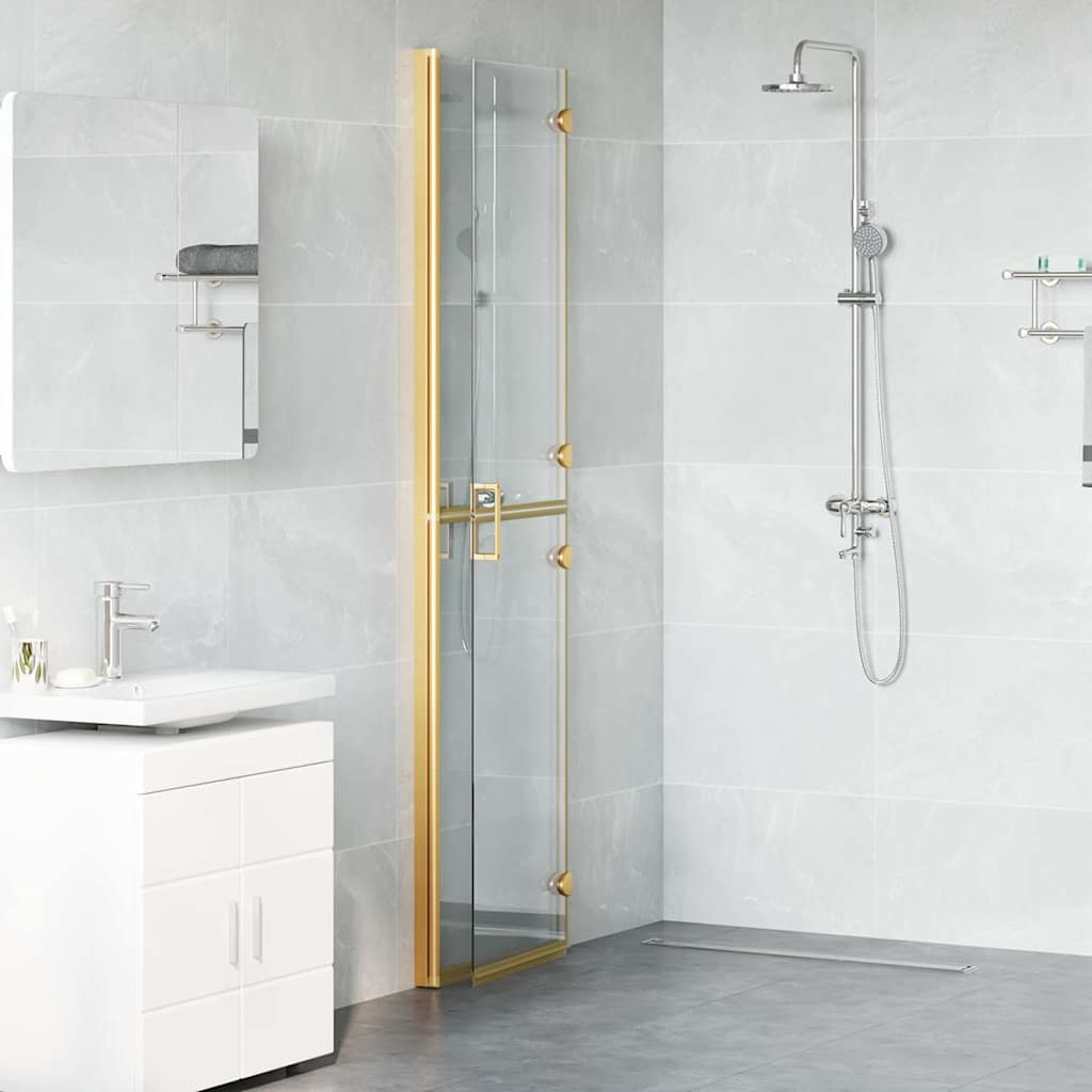 Walk-in Duschwand Sonstiges Golden und Transparent 100 x 190 cm