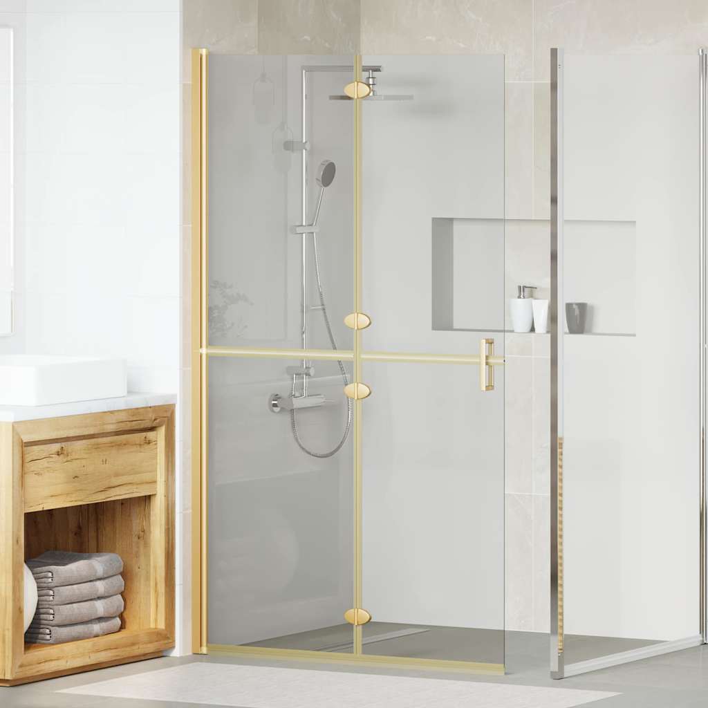 Walk-in Duschwand Sonstiges Golden und Transparent 110 x 190 cm