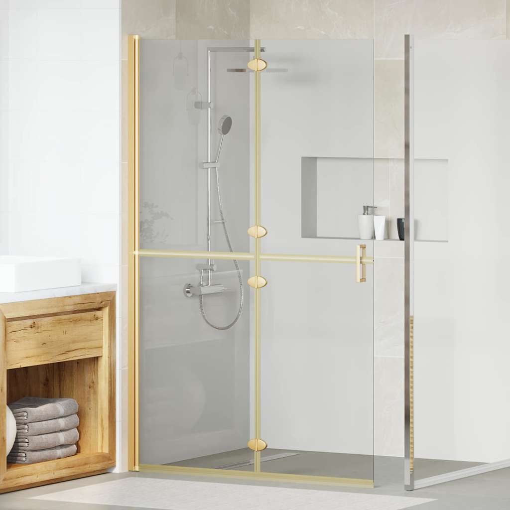 Walk-in Duschwand Sonstiges Golden und Transparent 120 x 190 cm