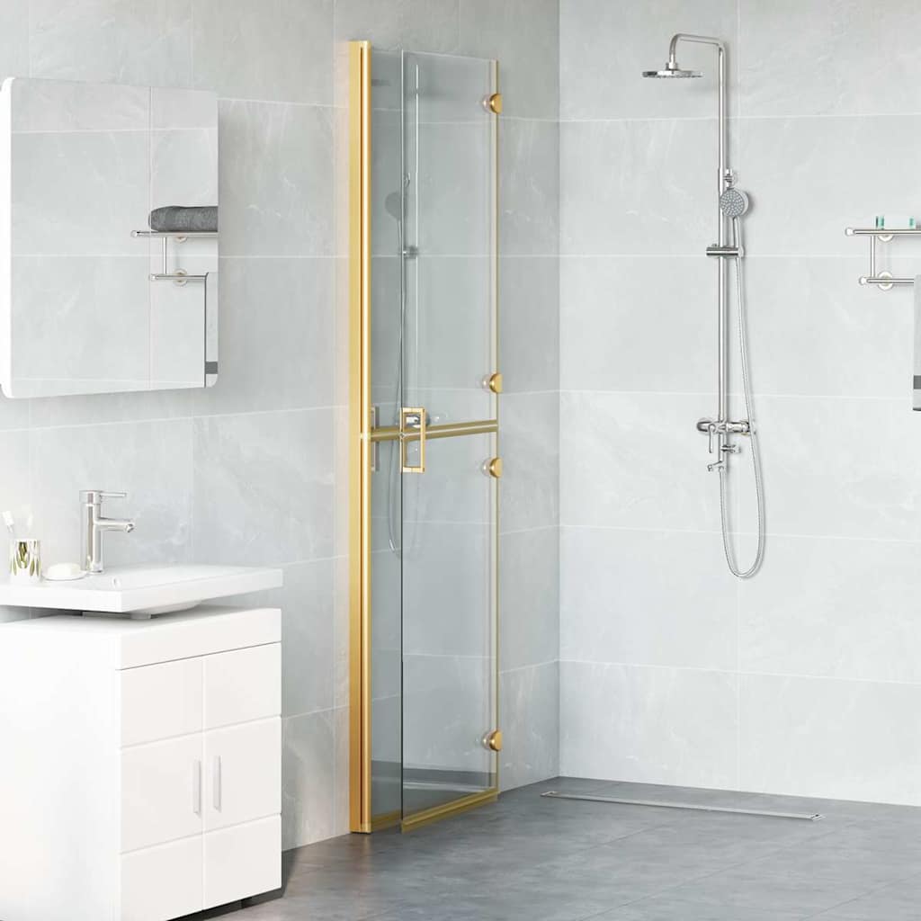 Walk-in Duschwand Sonstiges Golden und Transparent 120 x 190 cm