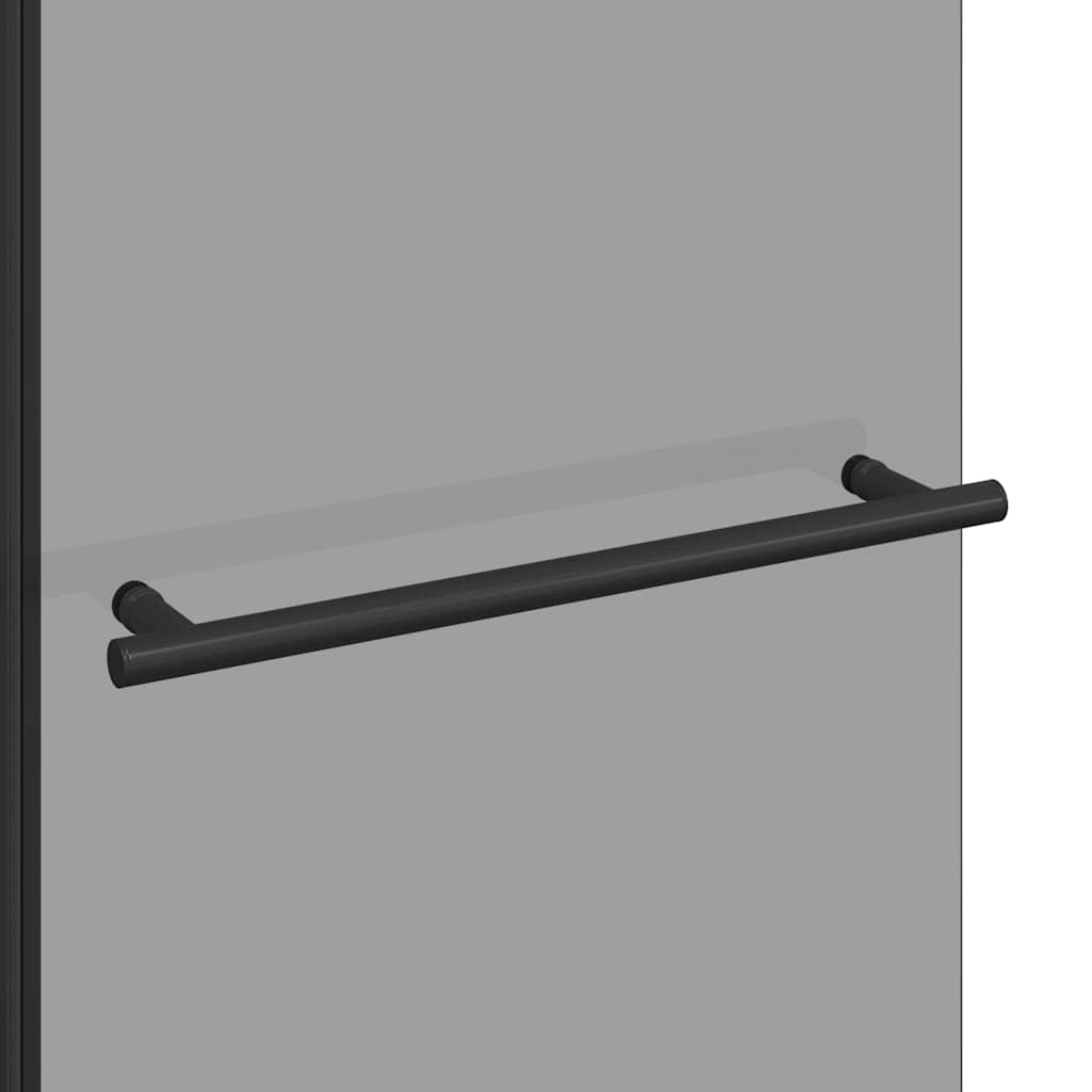Bi-fold shower enclosure, dark transparent, 120 x 67 x 129 cm