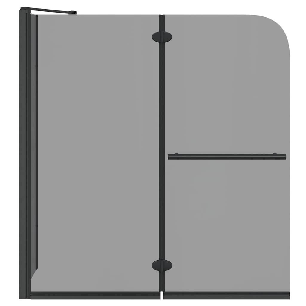 Bi-fold shower enclosure, dark transparent, 120 x 67 x 129 cm