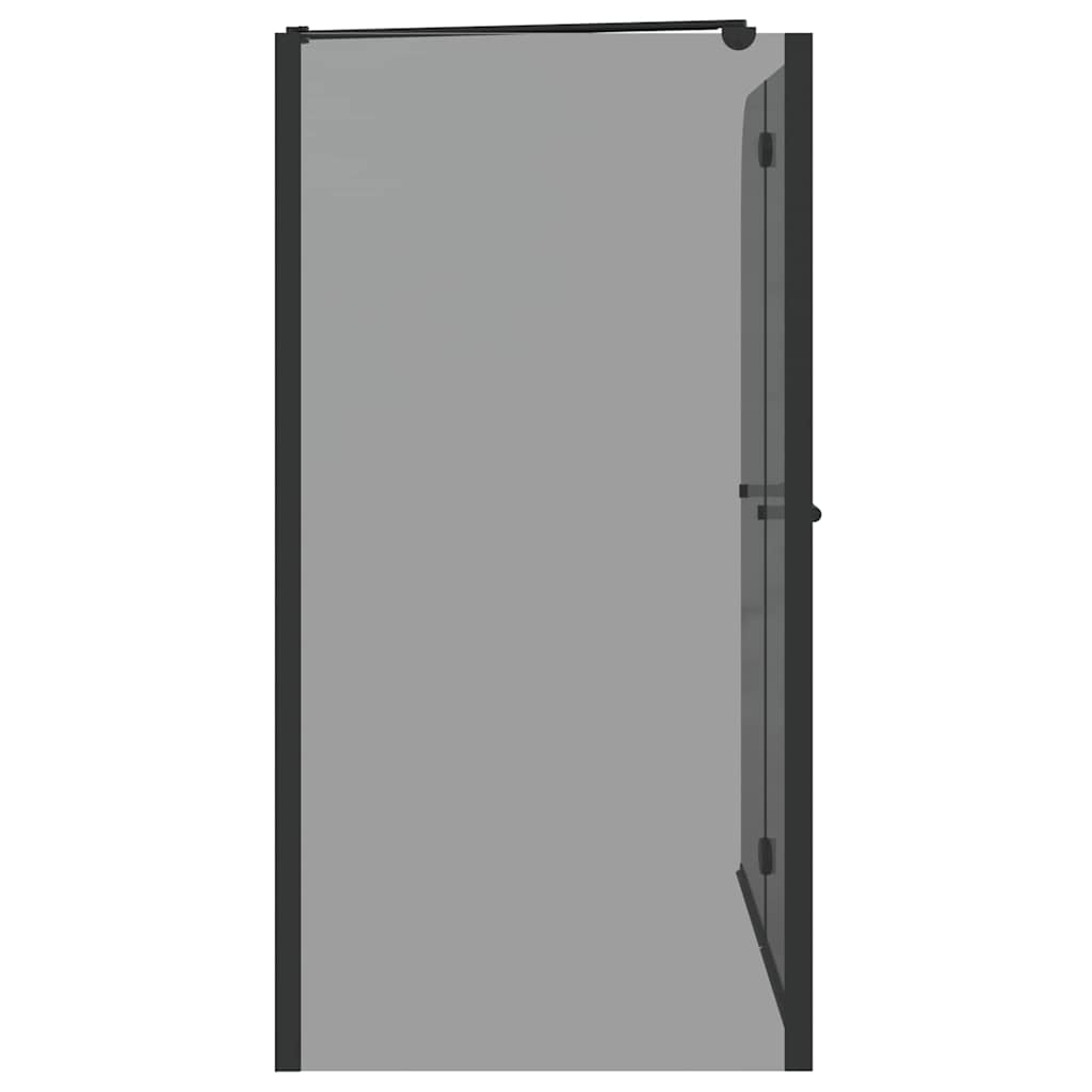 Bi-fold shower enclosure, dark transparent, 120 x 67 x 129 cm