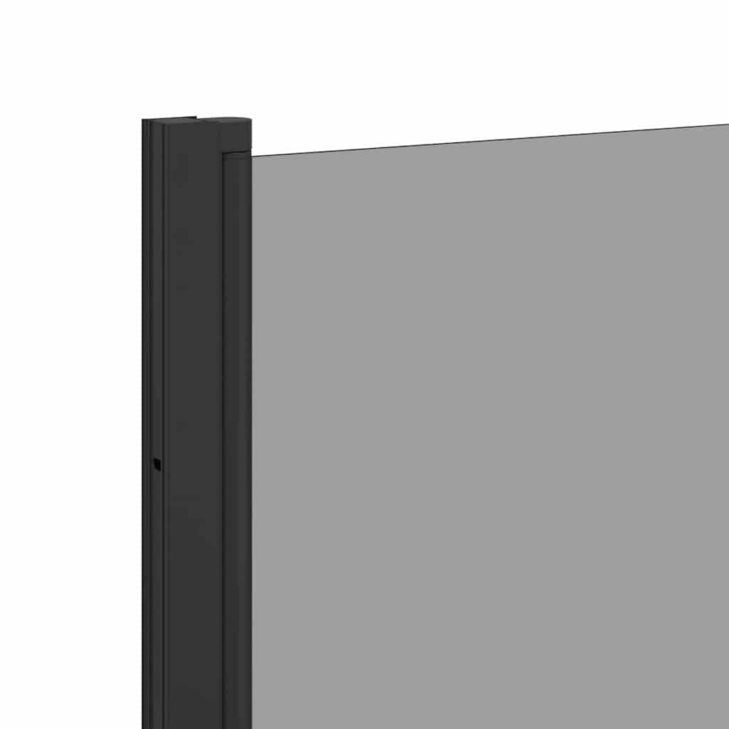 Bad-Duschschirm Schwarz 68 x 130 cm Gehärtetes Glas