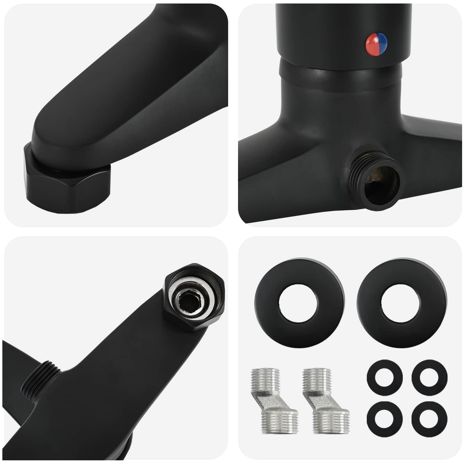 Duschmischer Schwarz G 1 / 2 Zoll