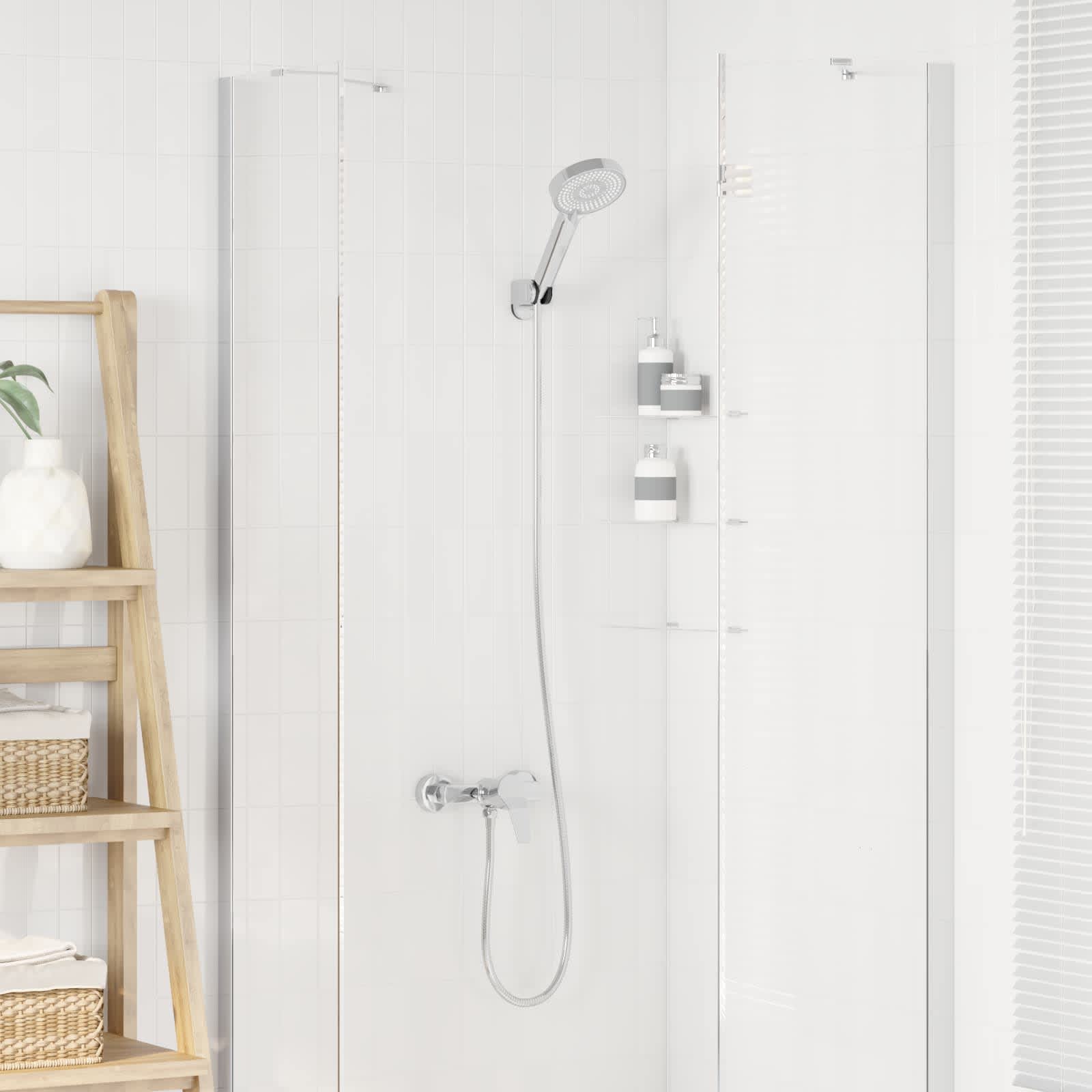 Duschkopf Set Chrom G 1 / 2 Zoll Messing