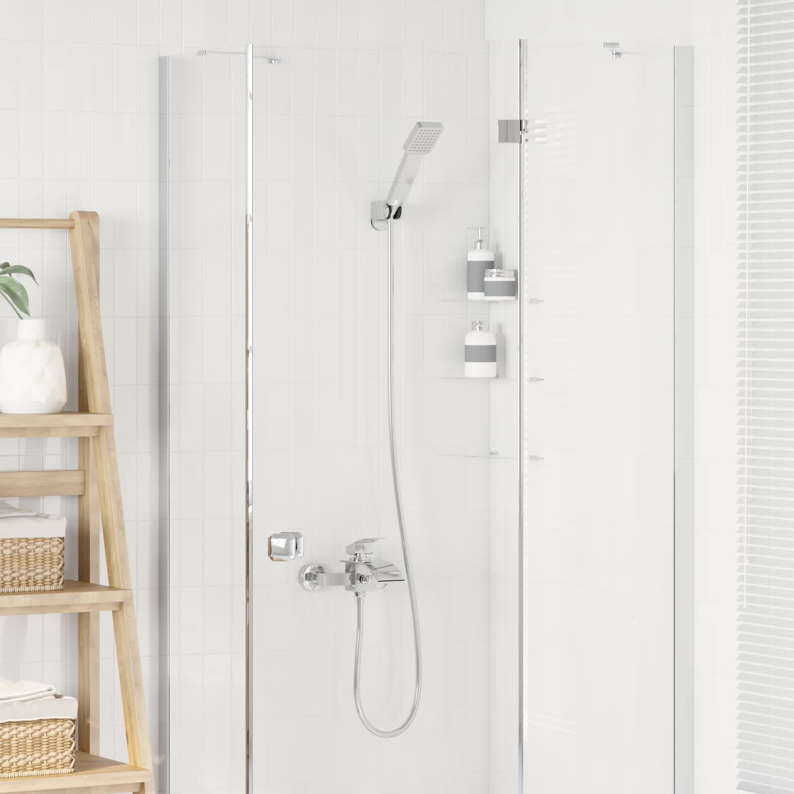 Duschkopf Set Chrom G 1 / 2 Zoll