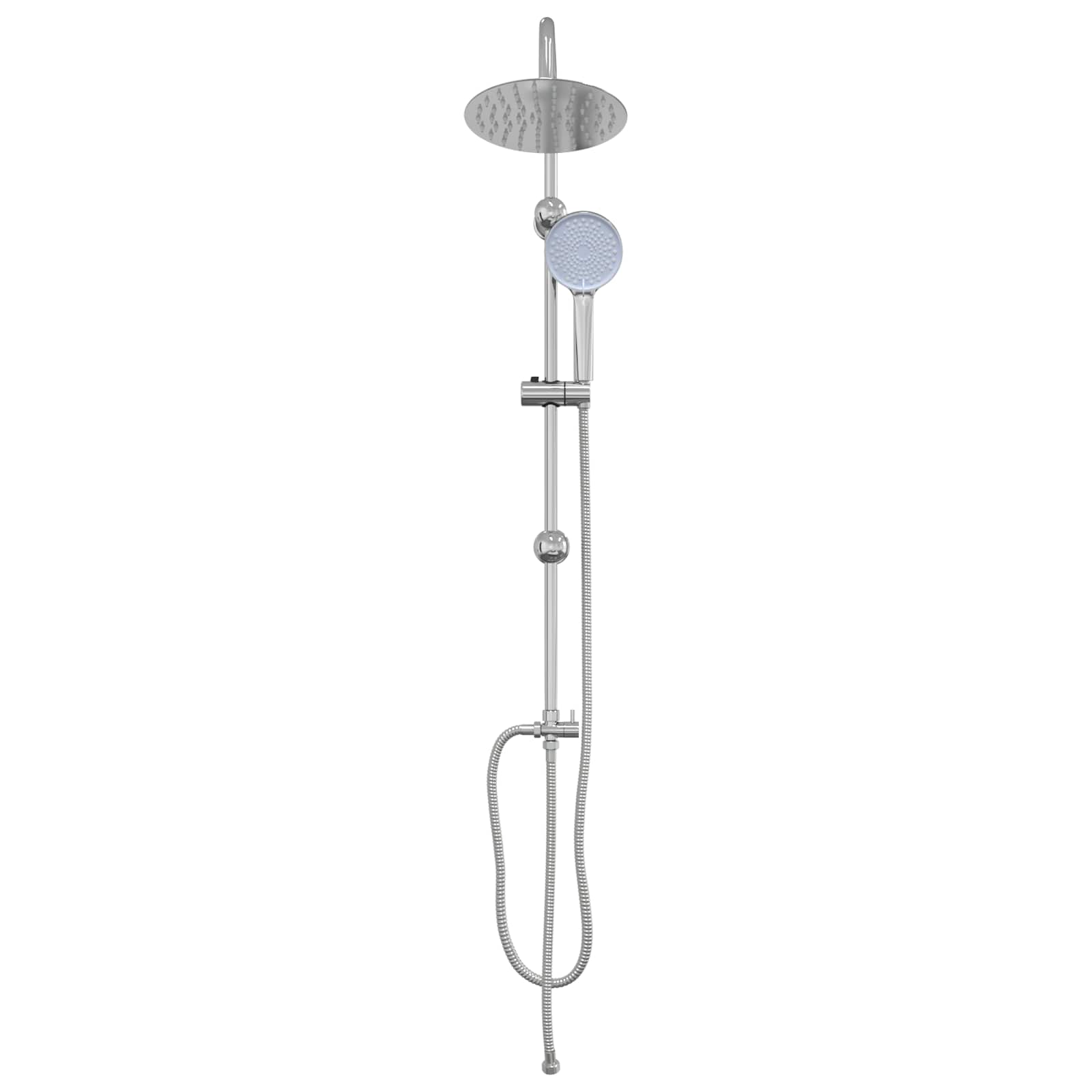 Shower system silver 45 x 20 x 96 cm brass, Sus201 and ABS