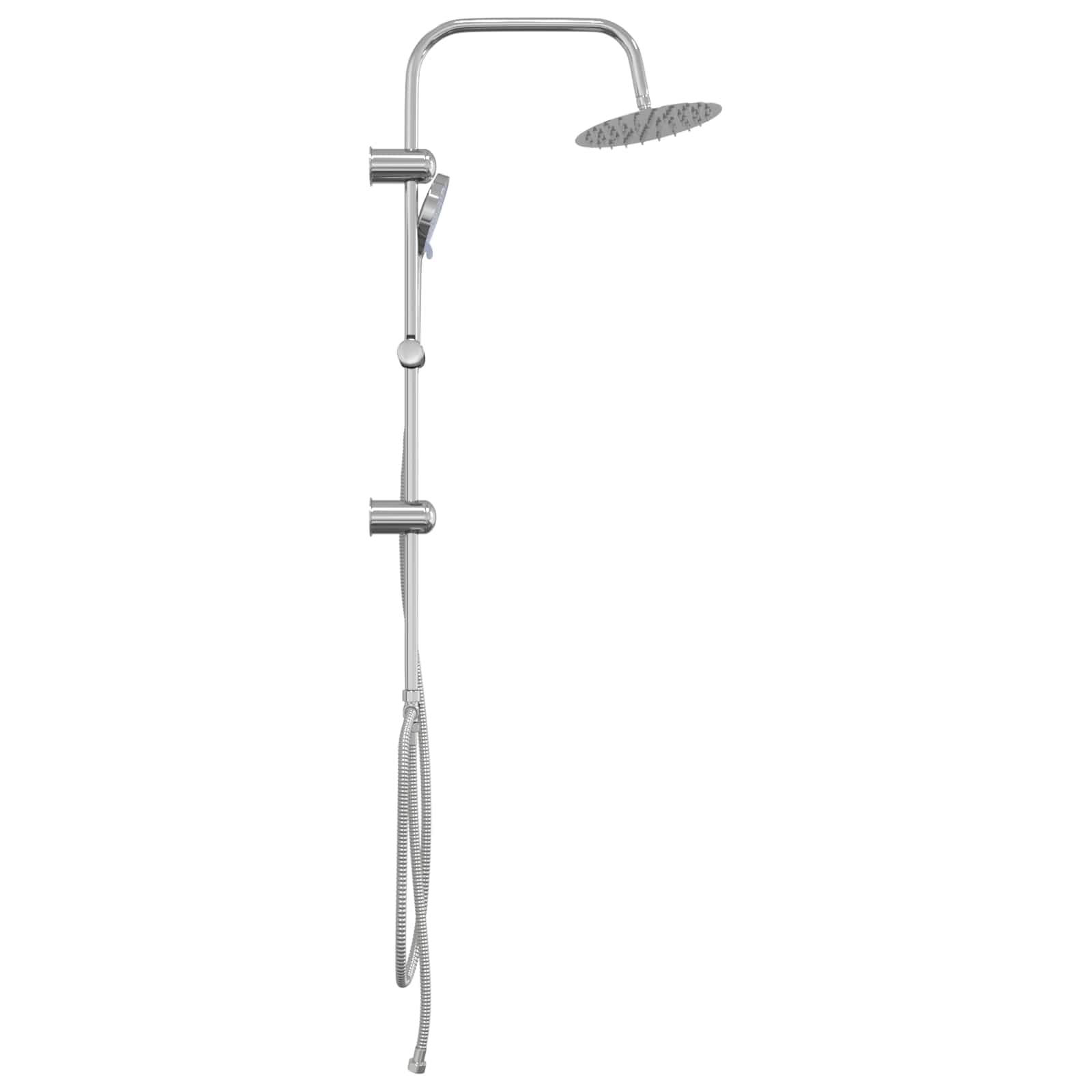 Shower system silver 45 x 20 x 96 cm brass, Sus201 and ABS