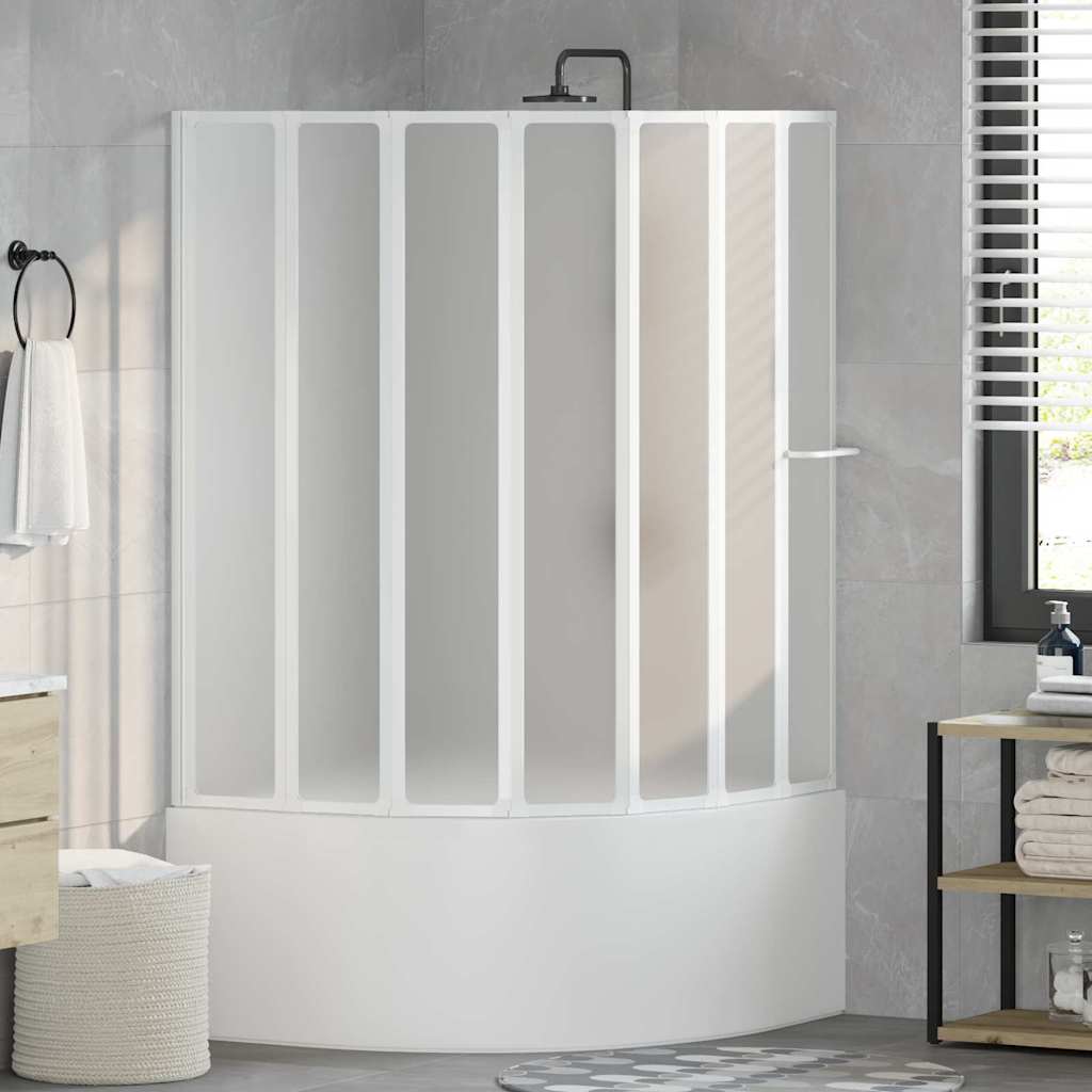 Bathtub screen, matte finish, 168 x 140 cm, aluminum &amp; PP panel