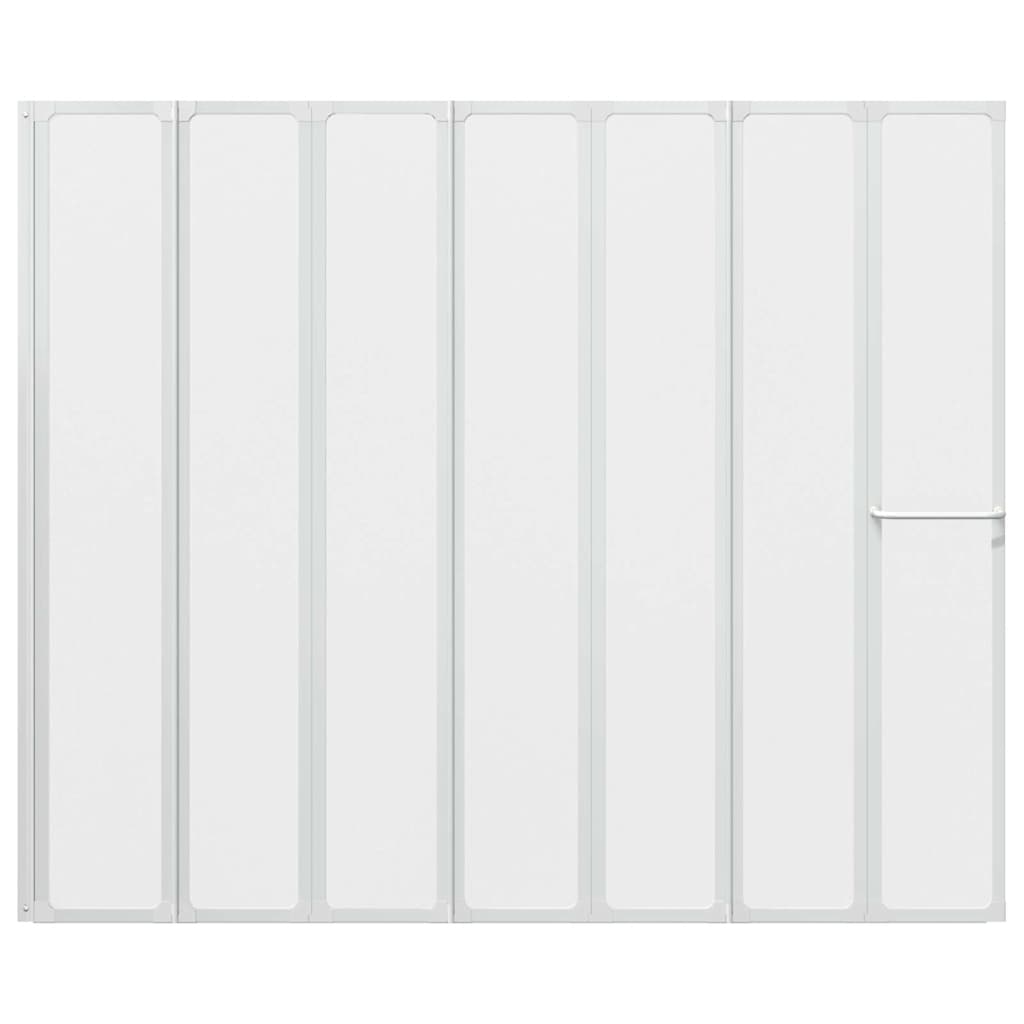 Bathtub screen, matte finish, 168 x 140 cm, aluminum &amp; PP panel