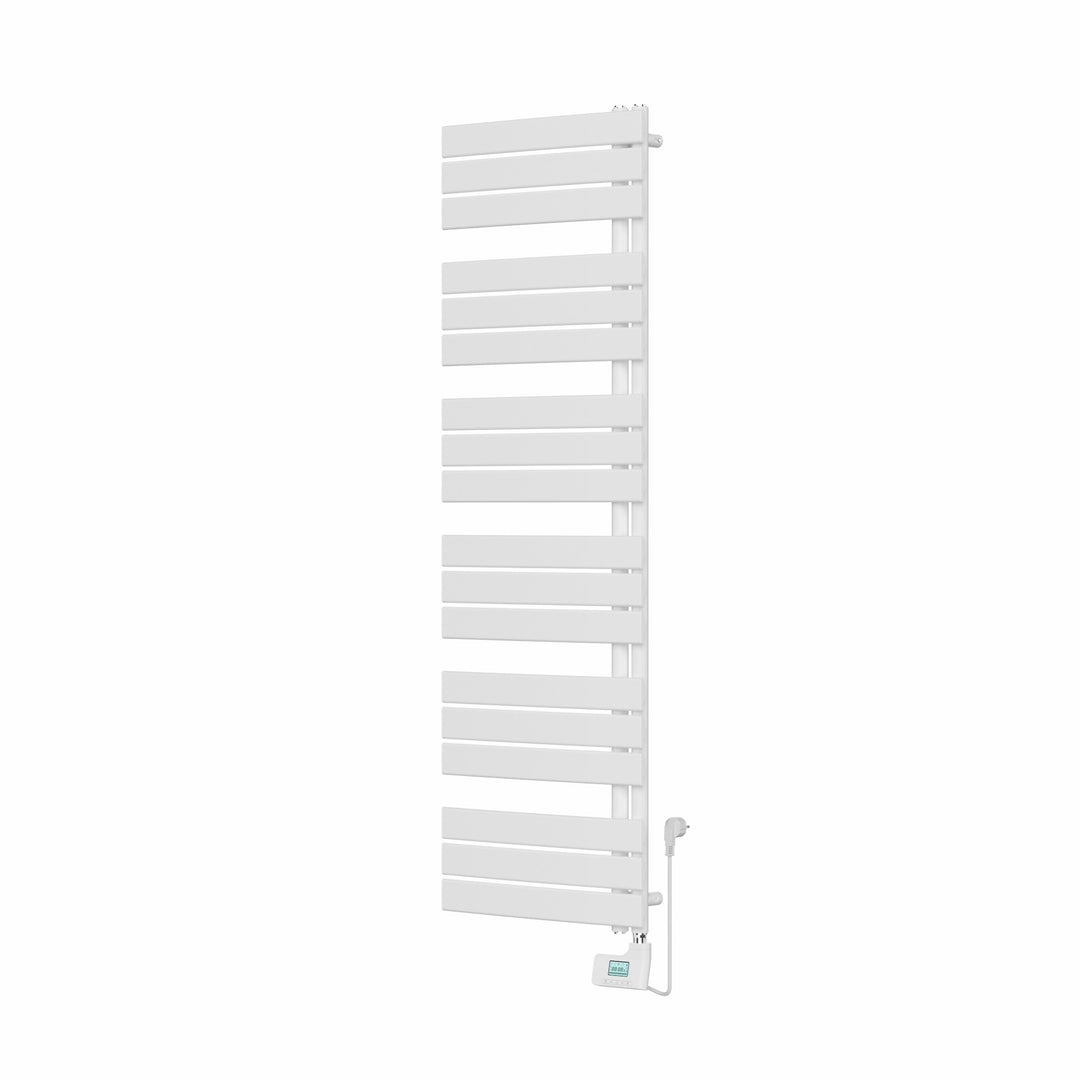 Electronic design radiator E-Salzburg, white, curved 168 x 55 cm