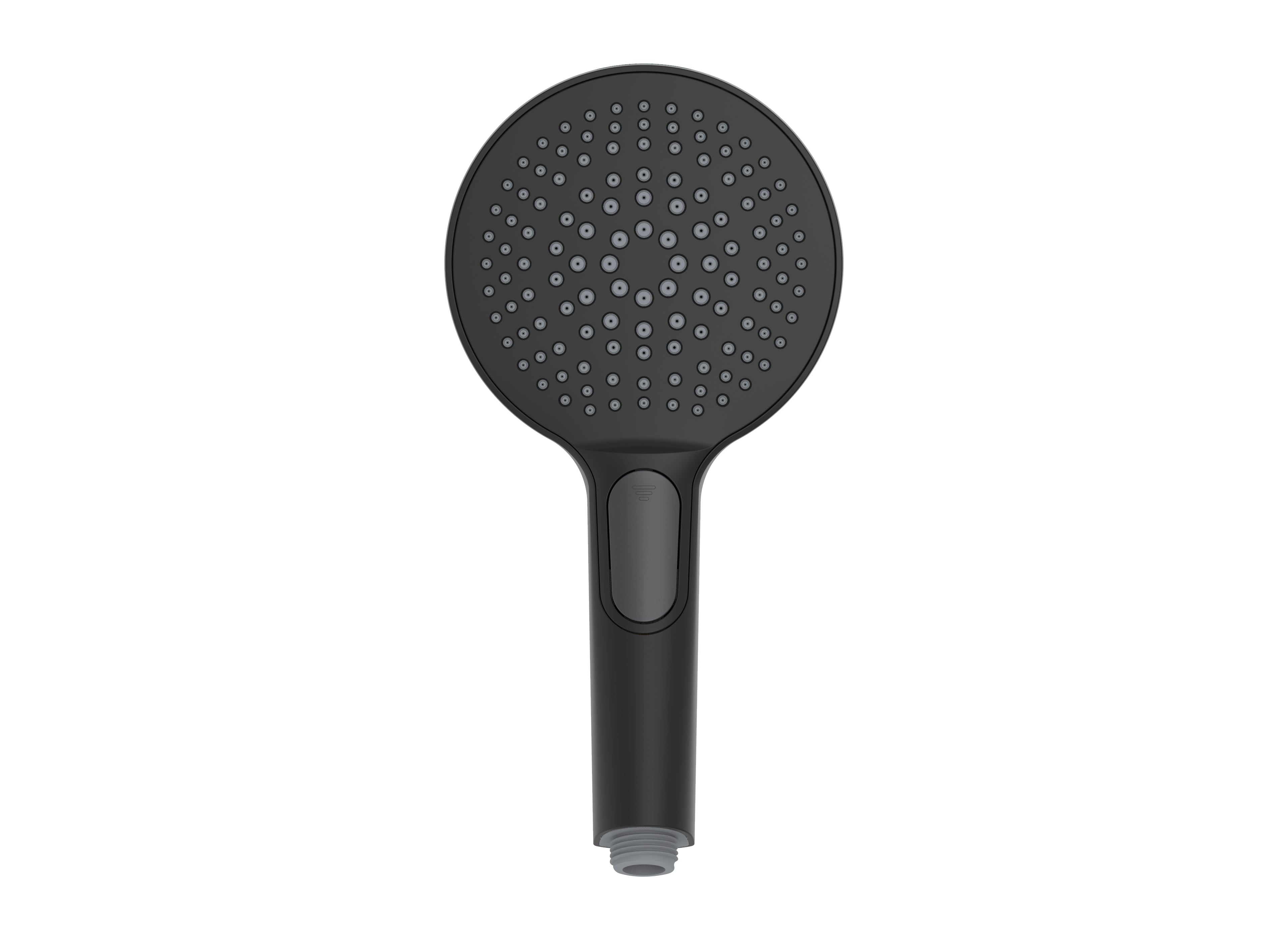 Ducha de mano en negro mate de 12,1 cm con 4 funciones 