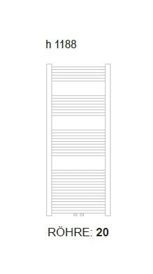Radiador de diseño Bari Blanco Recto 118,8x60 cm