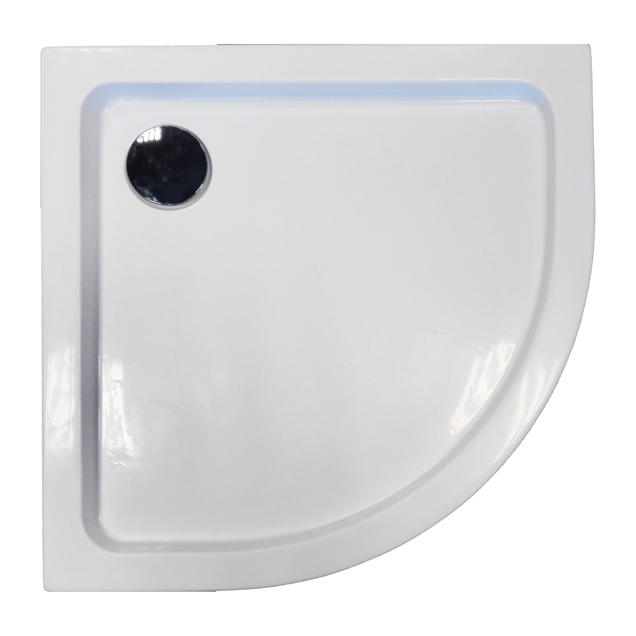 Taza de ducha redonda acrílica 90x90x12 cm