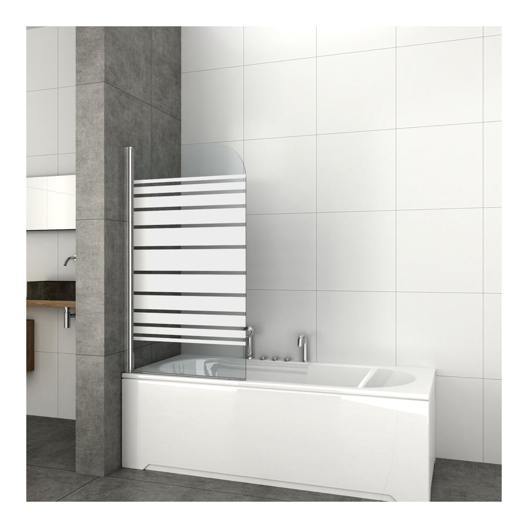 Shower partition KASAI 75-76x130 cm white