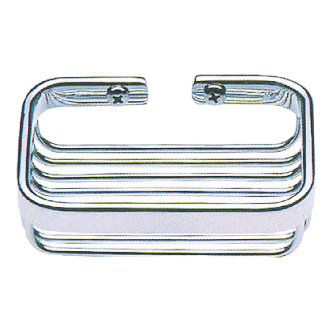 Soap holder in chrome look