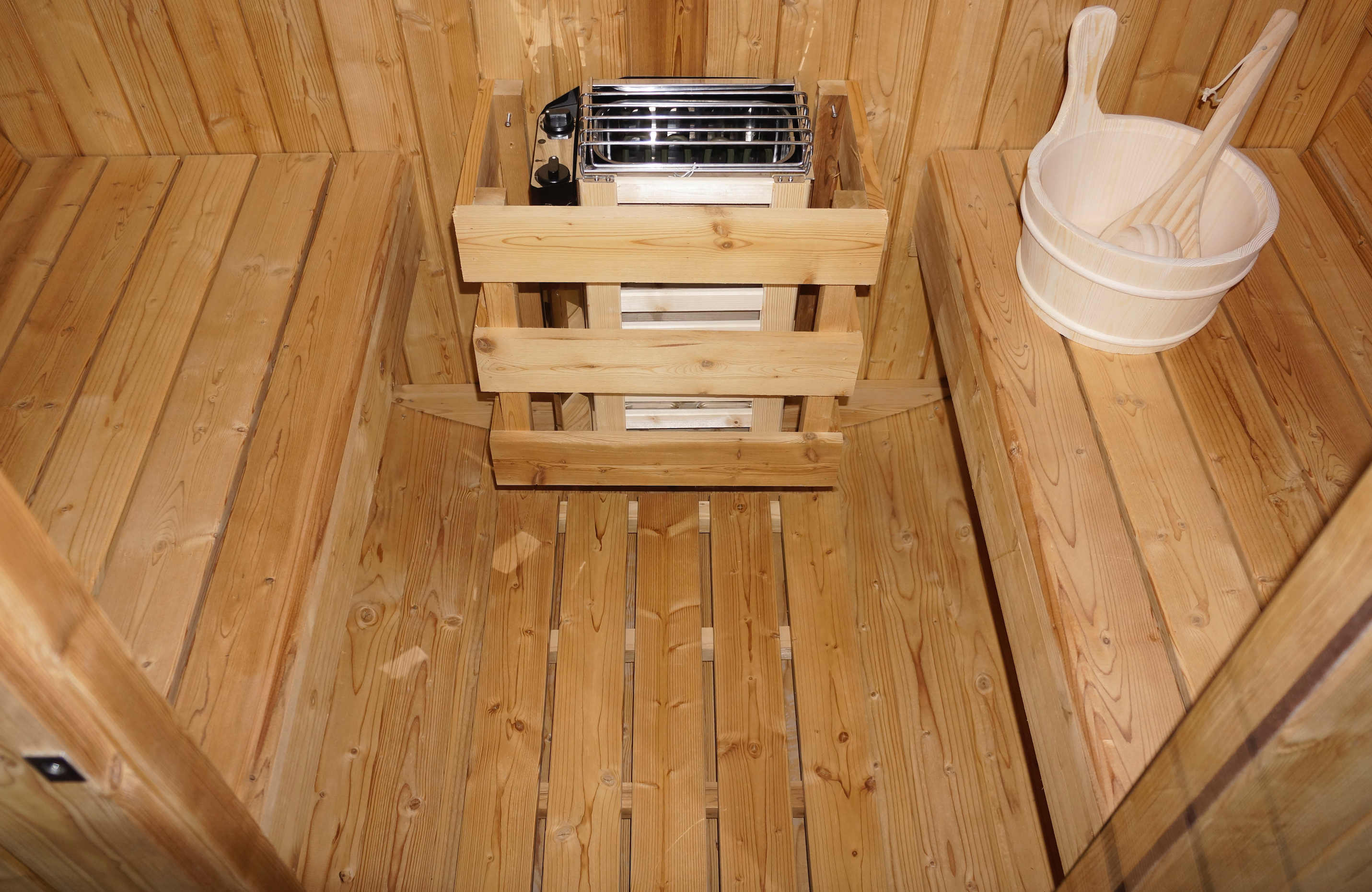 Sauna de barril al aire libre TROMSÖ M para 2 personas