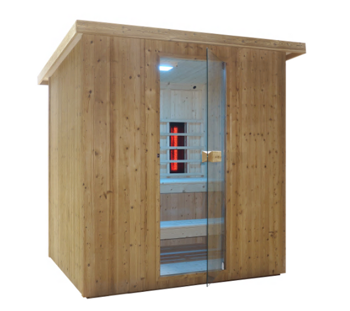 Outdoor combination sauna and infrared cabin LAHTI