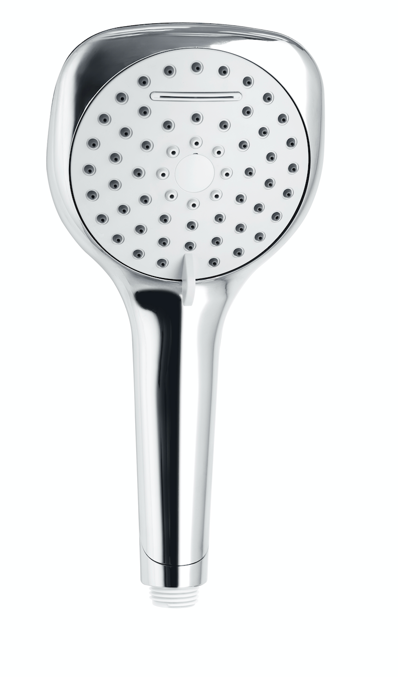 Ducha de mano cromada 12 cm con 4 funciones 