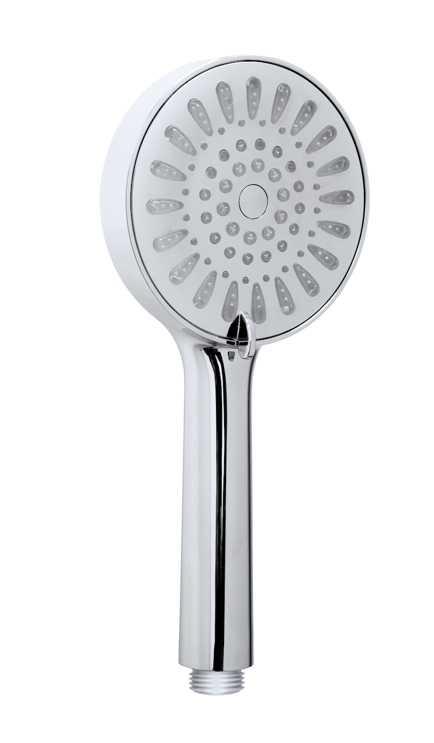 Ducha de mano en cromo de 12 cm con 3 funciones 
