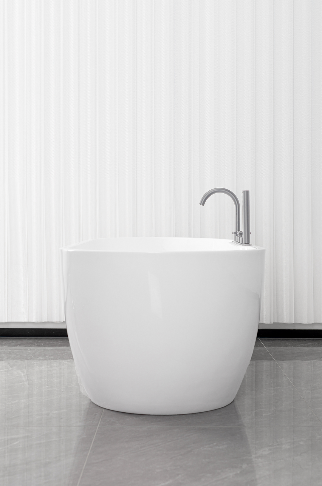 Freistehende Badewanne ARUBA chrom 170x75x58 cm