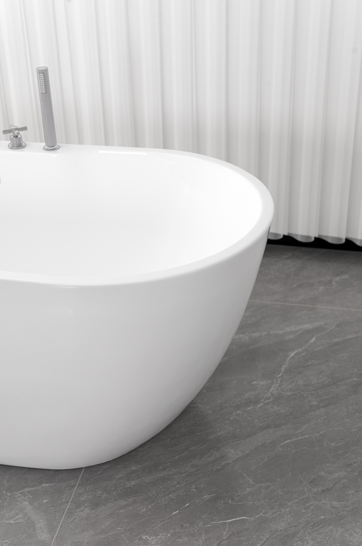 Freistehende Badewanne ARUBA chrom 170x75x58 cm