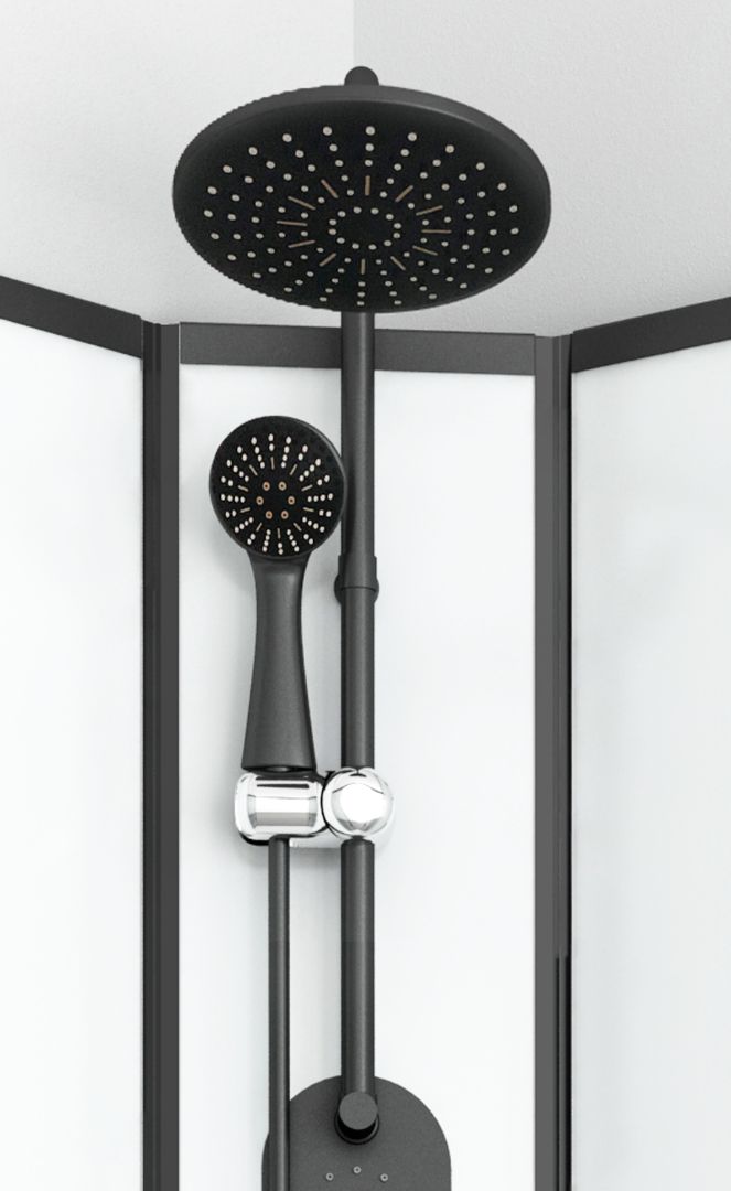 Complete shower cubicle EPIC 3 with quick assembly 80 x 120 x 235 cm