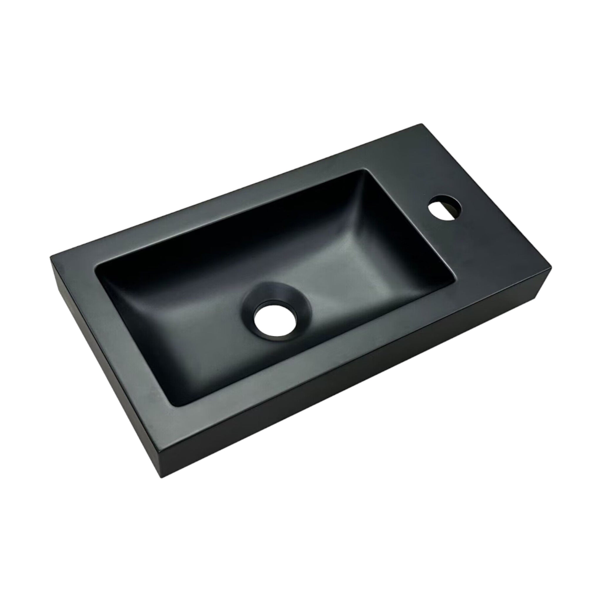 Waschbecken 44x23x5,5 cm PORTO BLACK