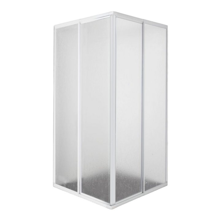 Corner shower cubicle AC90W acrylic glass 73-88 cm x 73-88 cm x 185