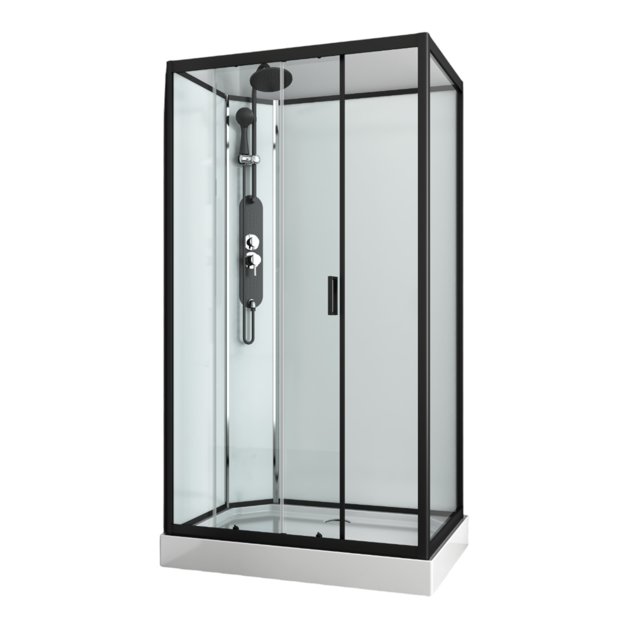 Complete shower cubicle EPIC 3 with quick assembly 80 x 120 x 235 cm