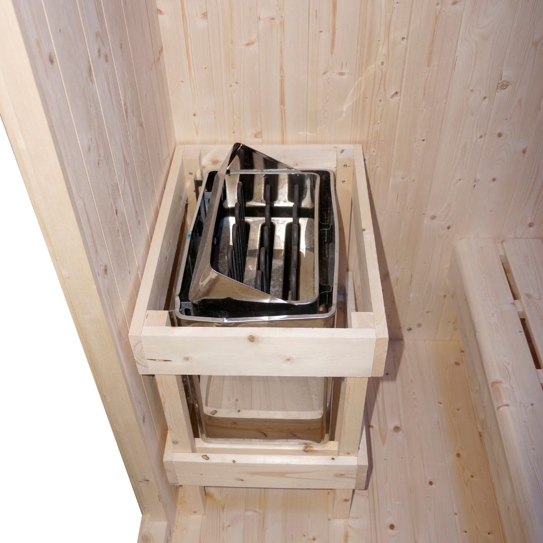 Outdoor combination sauna and infrared cabin LAHTI for 4 - 6 people