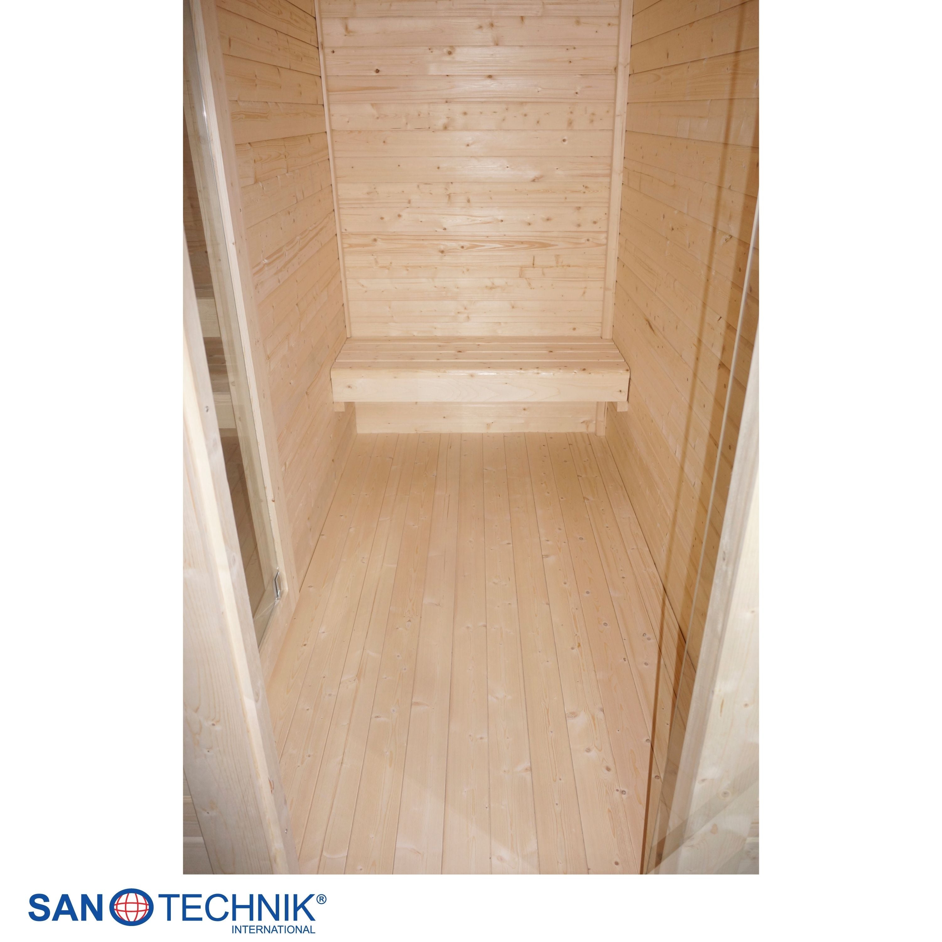 Outdoorsauna VAASA für 4 - 5 Personen mit Umkleide