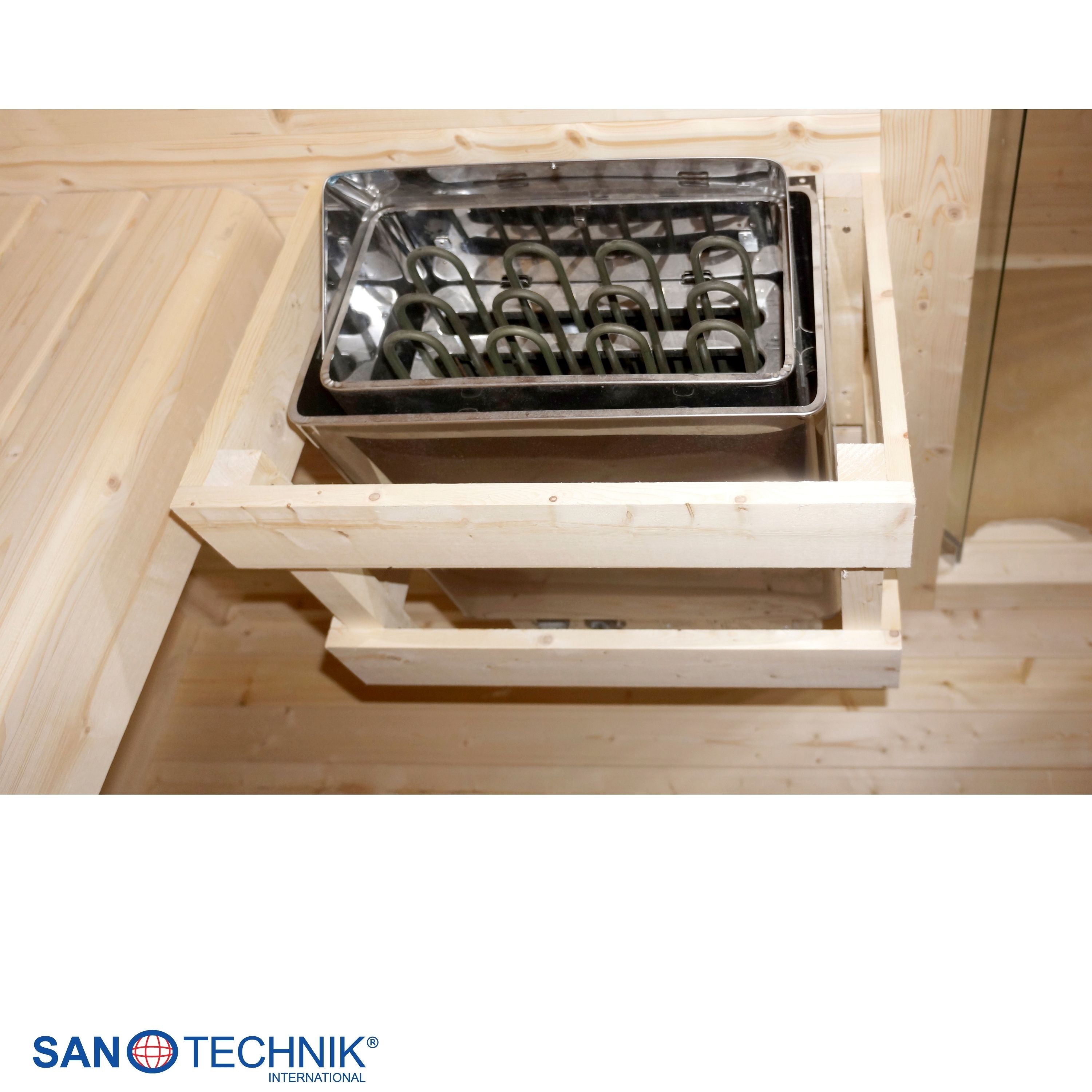Outdoorsauna VAASA für 4 - 5 Personen mit Umkleide