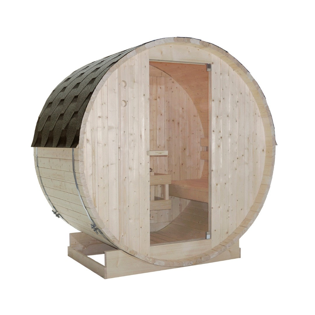 Sauna de barril al aire libre TROMSÖ M para 2 personas