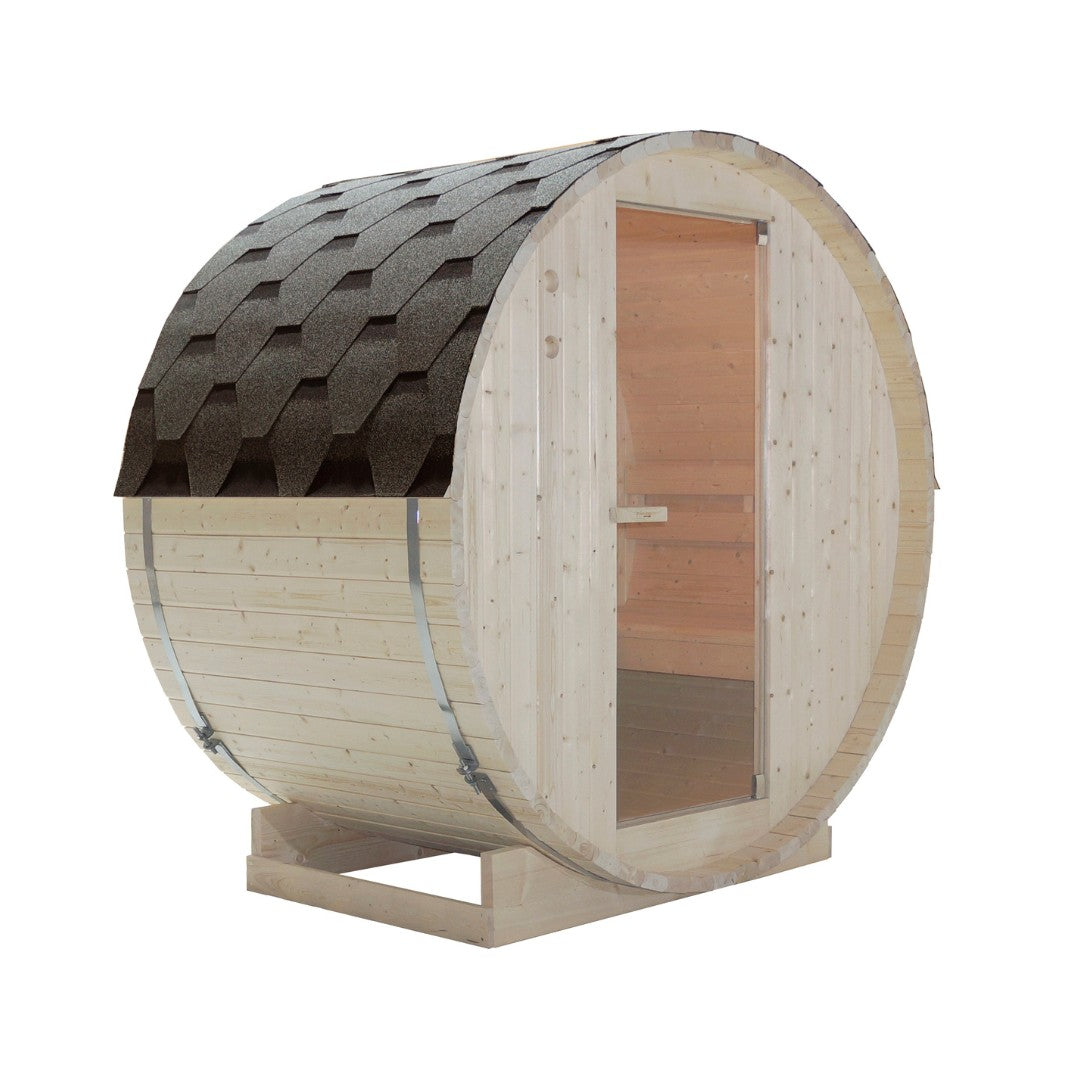 Sauna de barril al aire libre TROMSÖ M para 2 personas