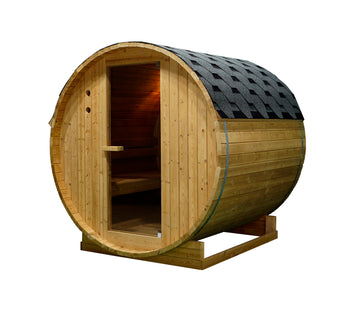 Sauna de barril al aire libre TROMSÖ L para 4 personas