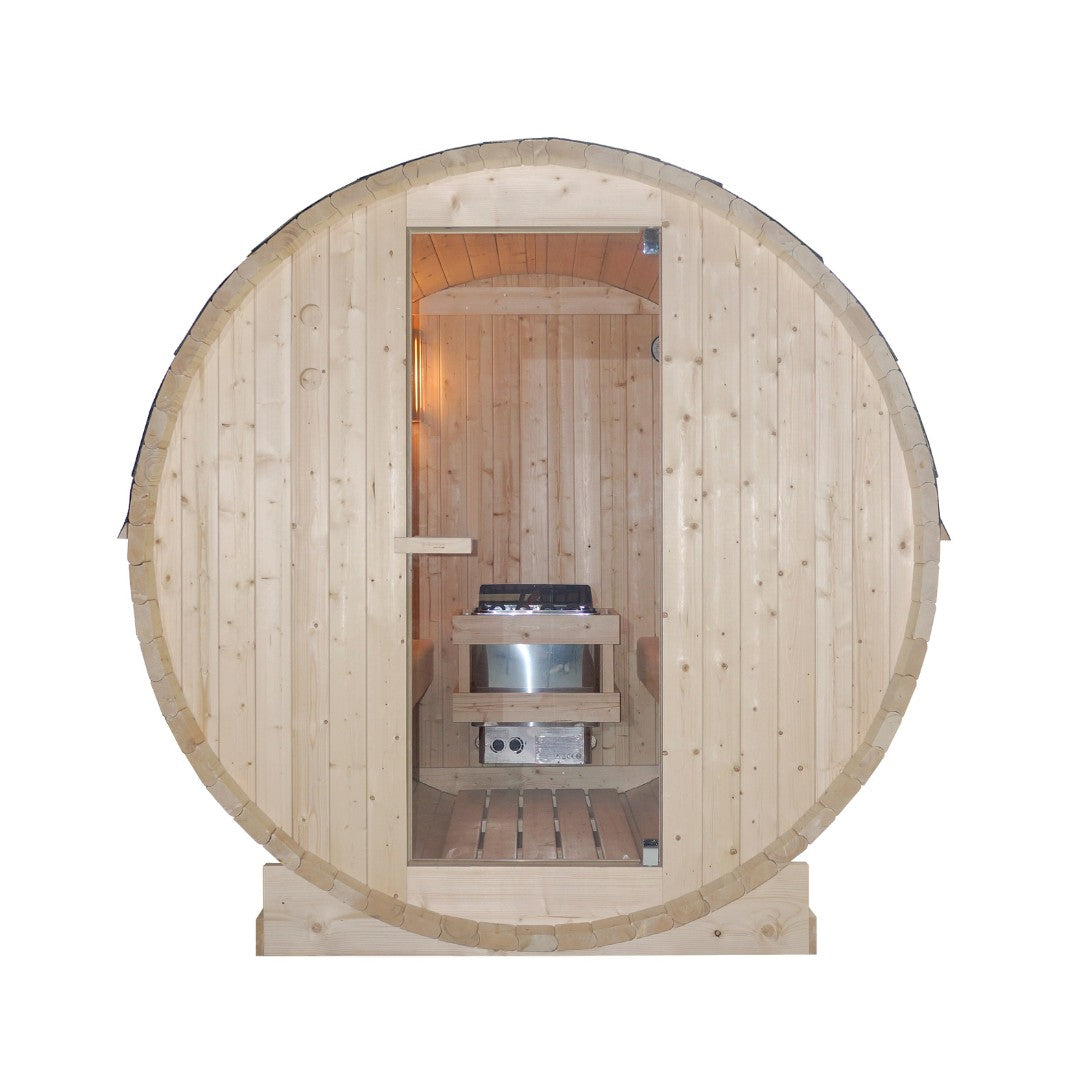 Sauna de barril al aire libre TROMSÖ L para 4 personas