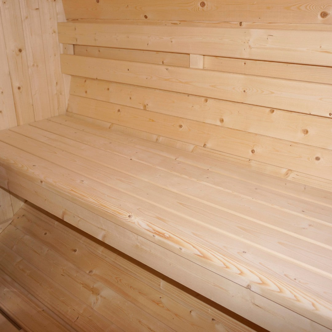 Sauna de barril al aire libre TROMSÖ L para 4 personas